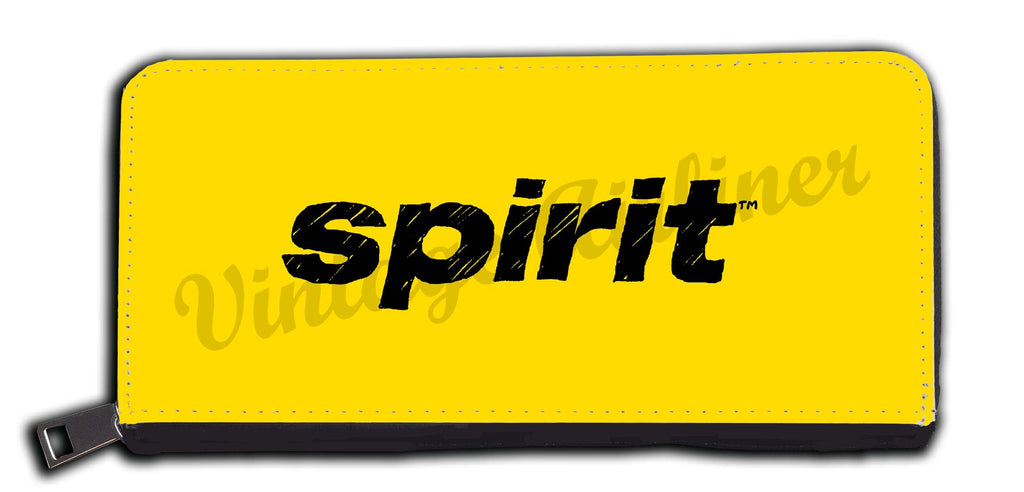 Spirit Airlines Yellow and Black Logo Wallet