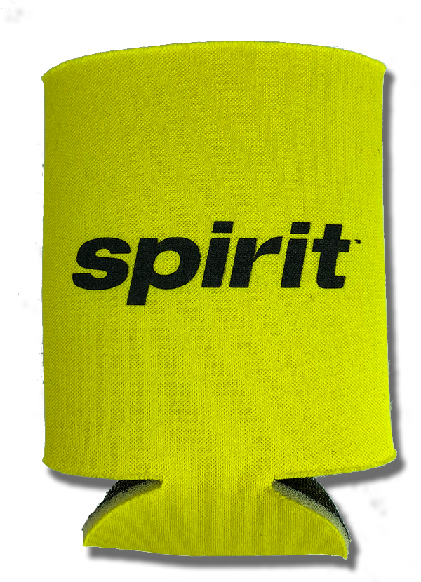 Spirit Airlines Yellow Beverage Wrap