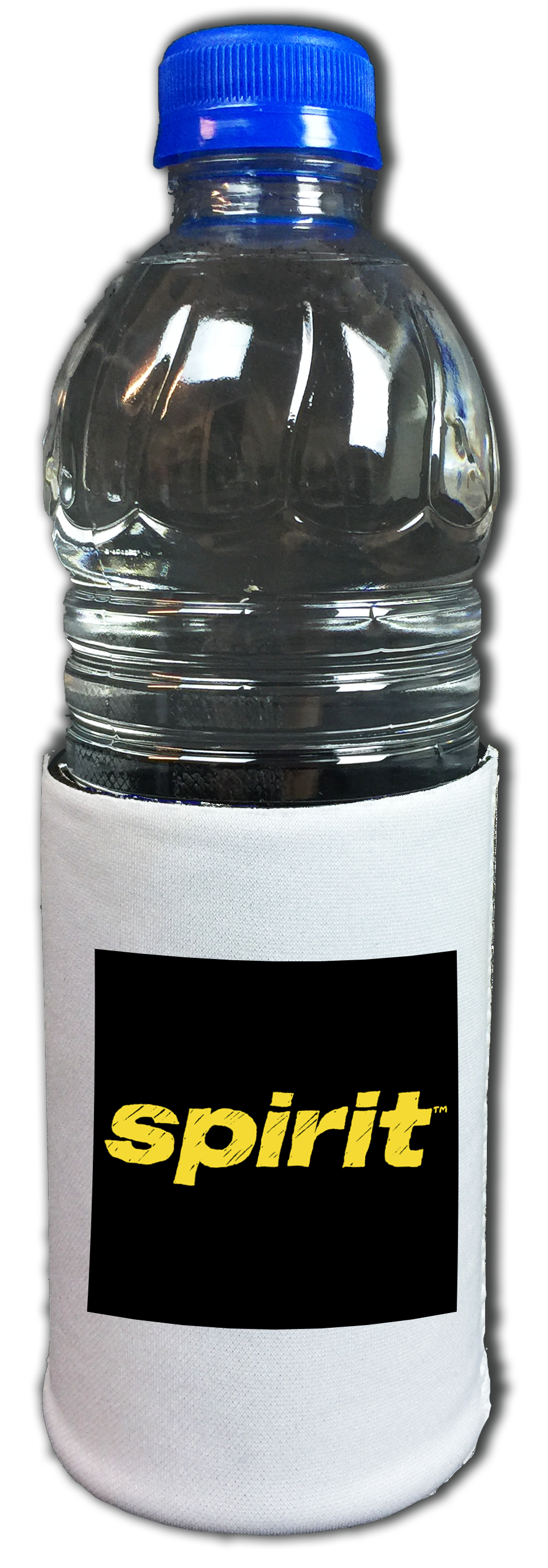Spirit Airlines Black and Yellow Logo Beverage Wrap