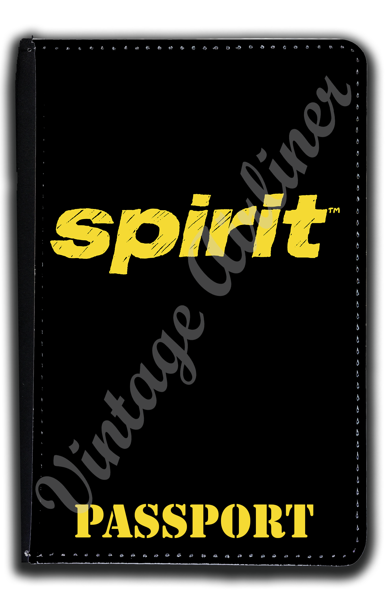 Spirit Airlines Yellow on Black Passport Case