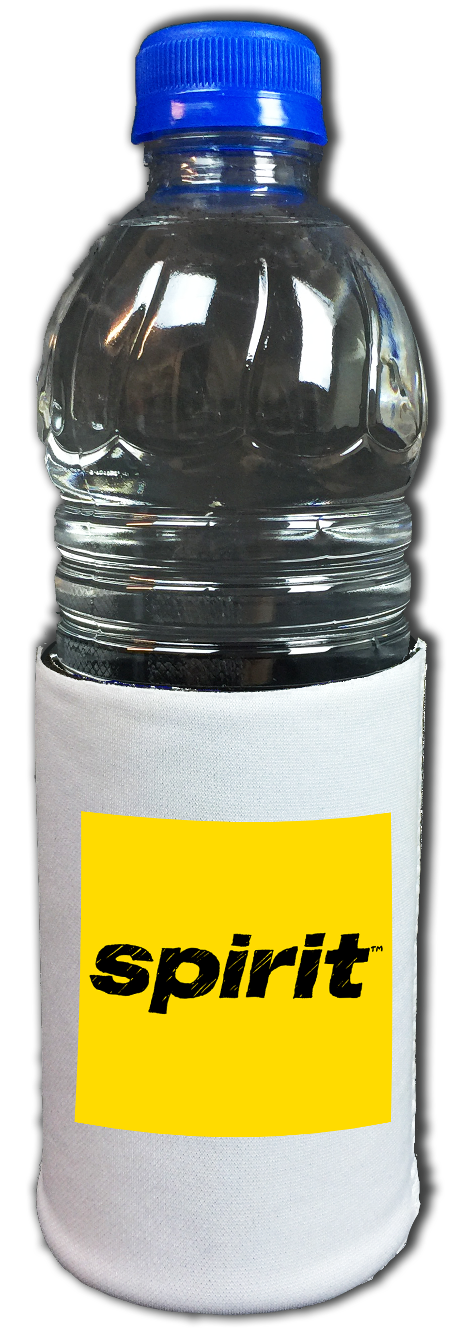 Spirit Airlines Yellow and Black Logo Beverage Wrap