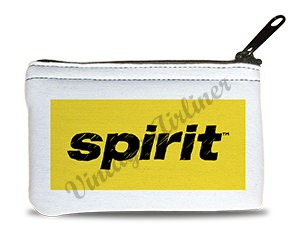 Spirit Airlines Yellow and Black Logo Rectangular Coin Purse