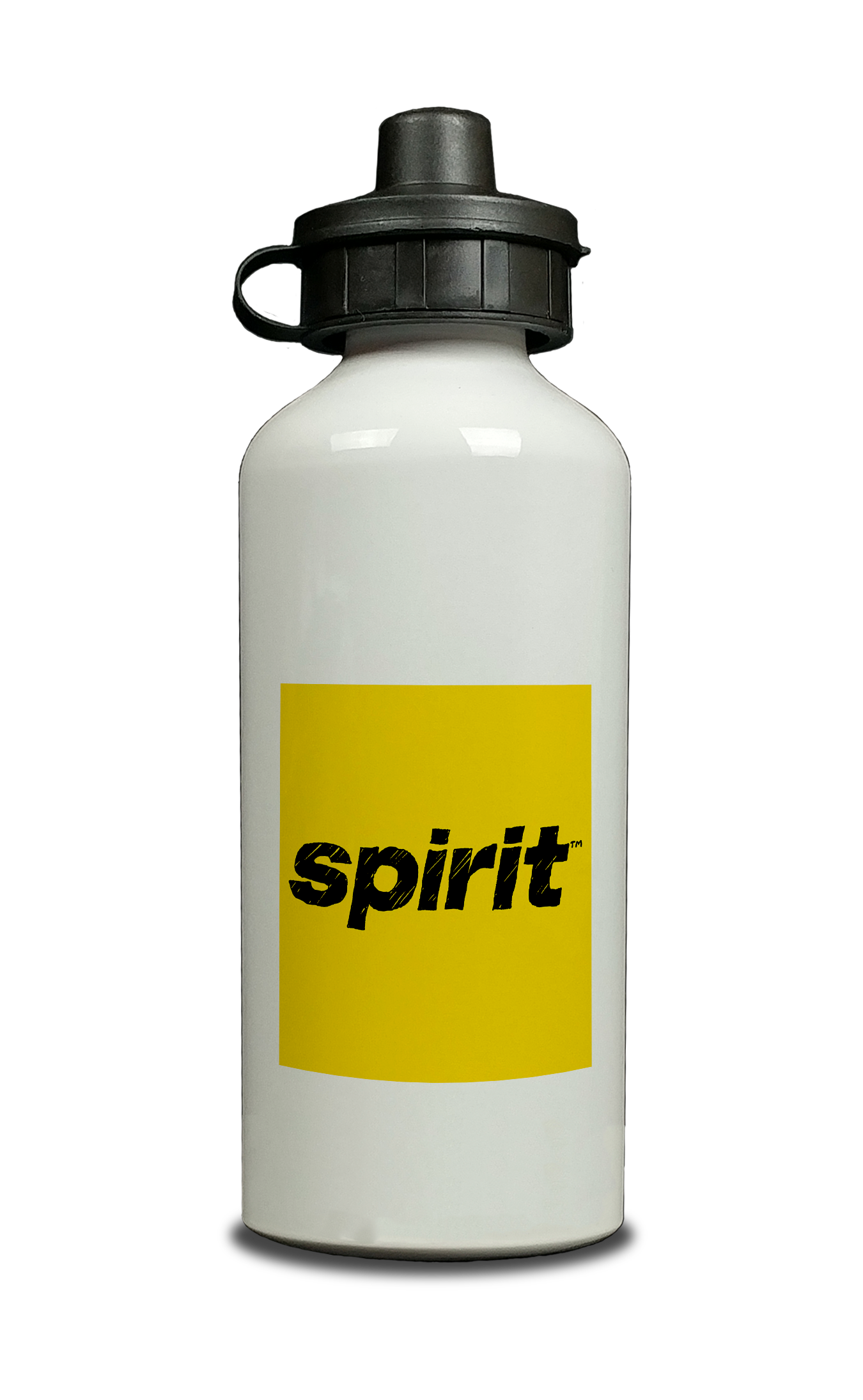 Spirit Airlines Yellow and Black Logo Aluminum Water Bottle