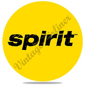 Spirit Airlines Yellow Logo Round Sandstone Coaster