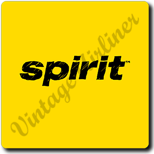 Spirit Airlines Yellow Logo Square Sandstone Coaster