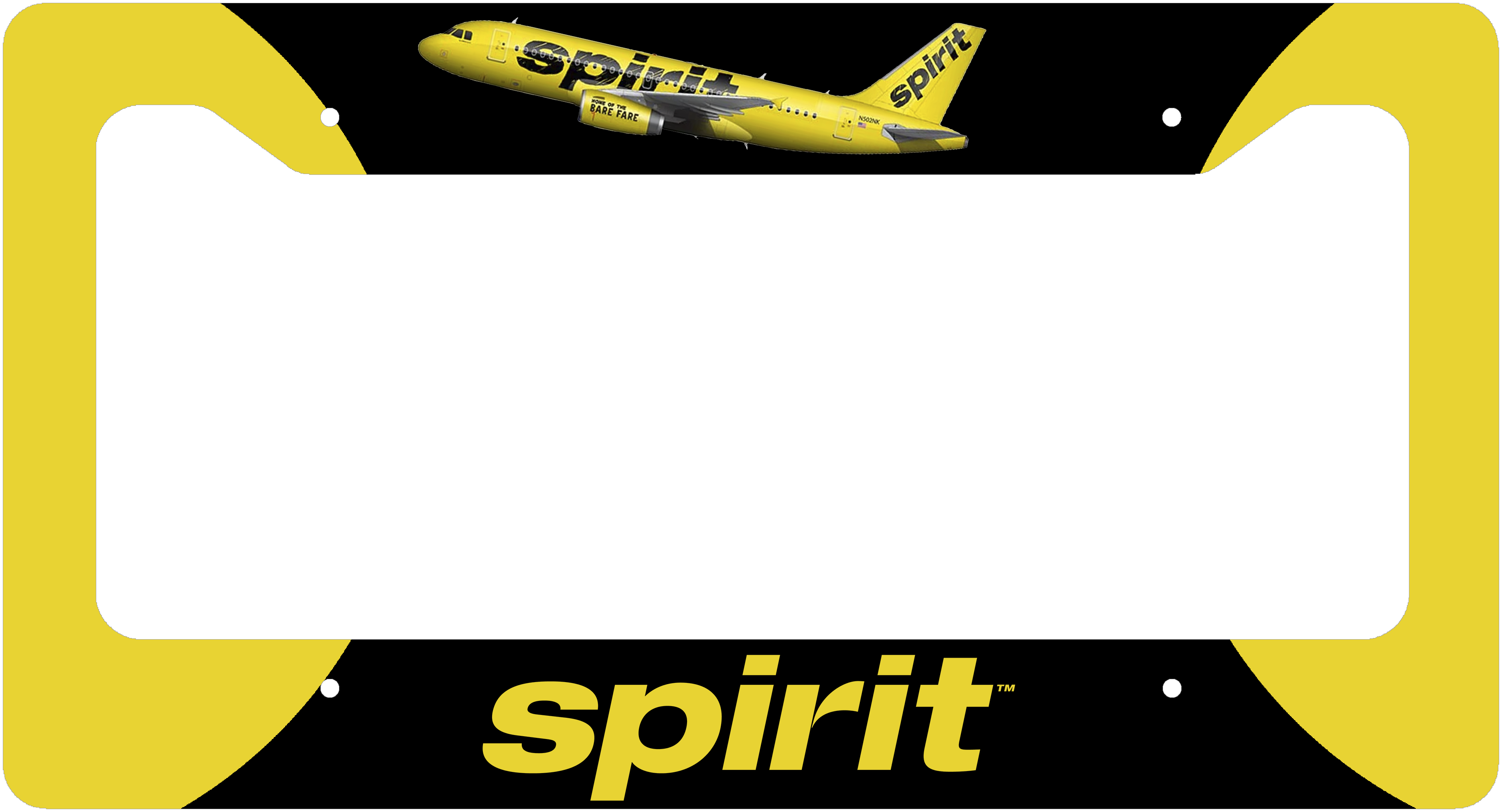 Spirit Livery - License Plate Thick Frame