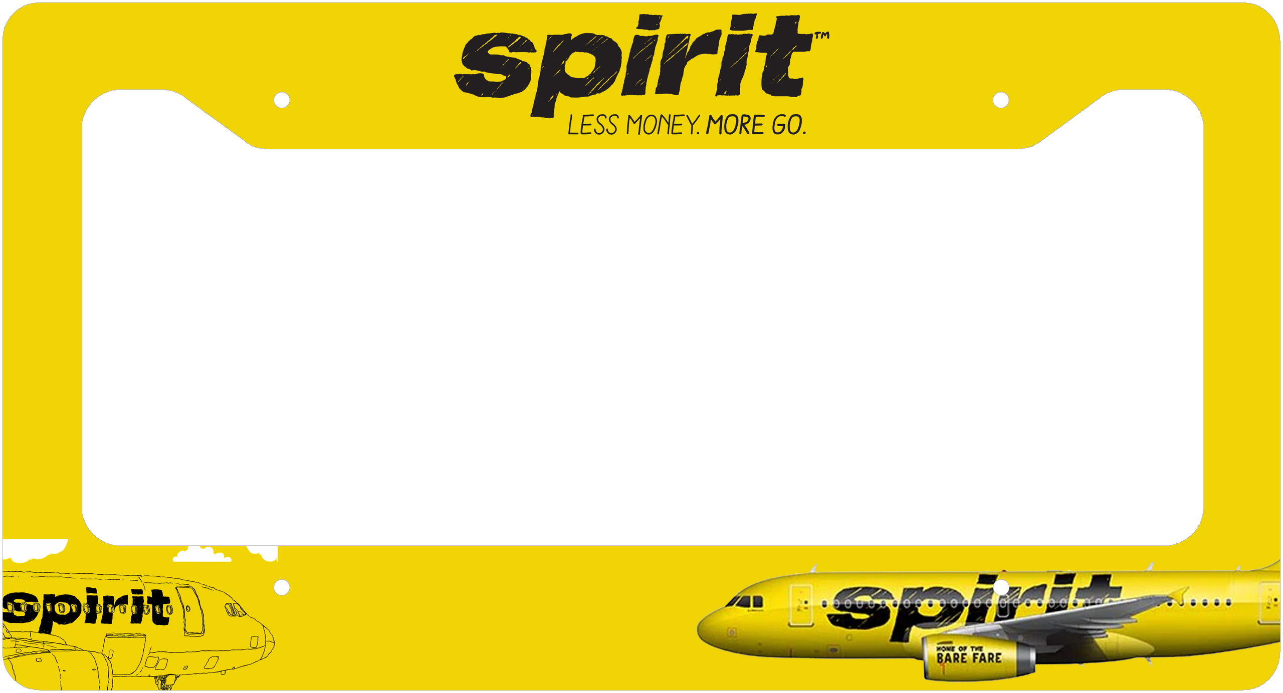 Spirit Colors - License Plate Thick Frame