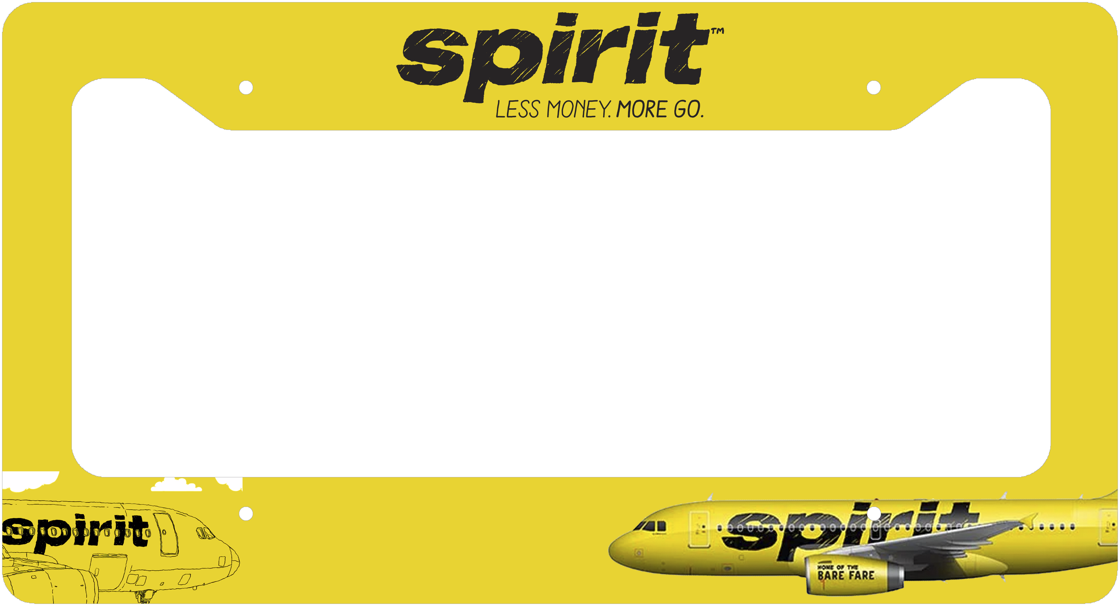 Spirit Colors - License Plate Thick Frame