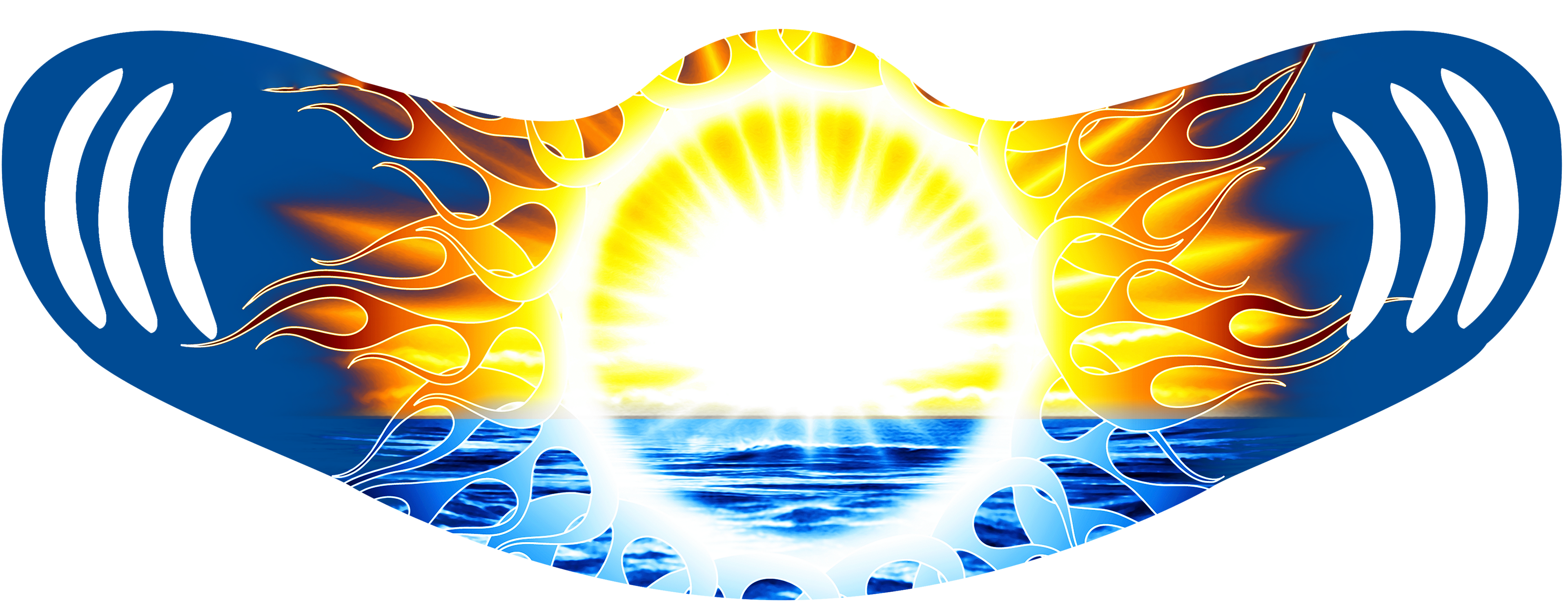 Sun Burst Face Mask