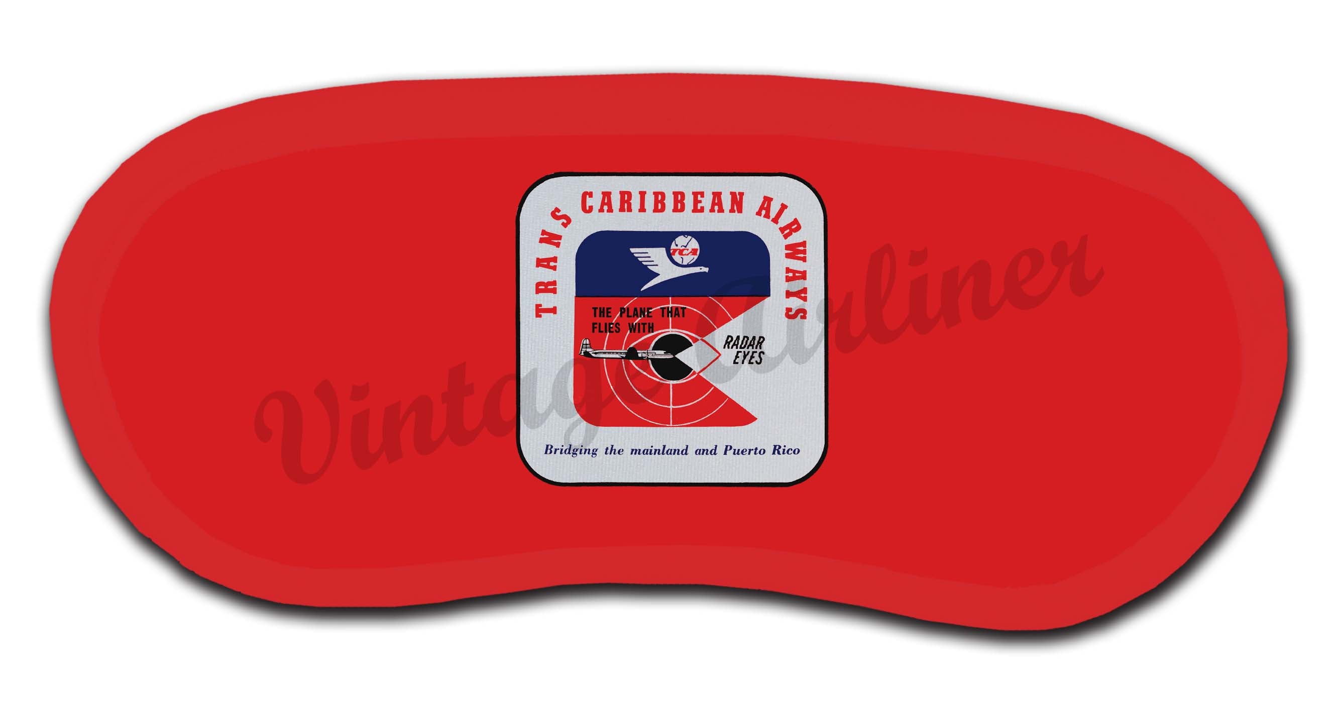 Trans Caribbean Airways Bag Sticker Sleep Mask