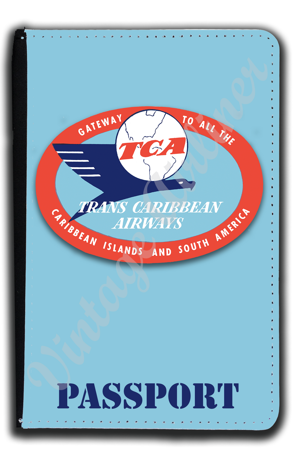 Trans Caribbean Logo Passport Case