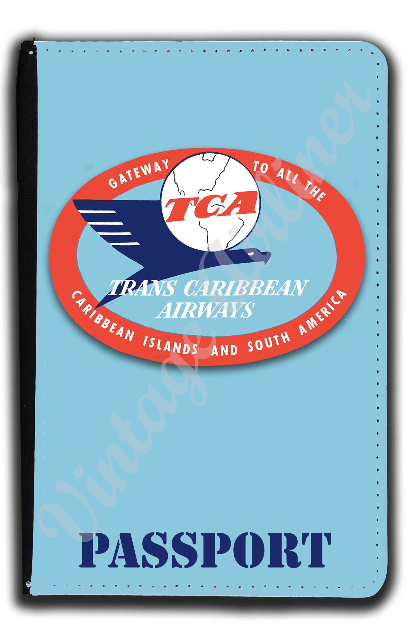 Trans Caribbean Logo Passport Case