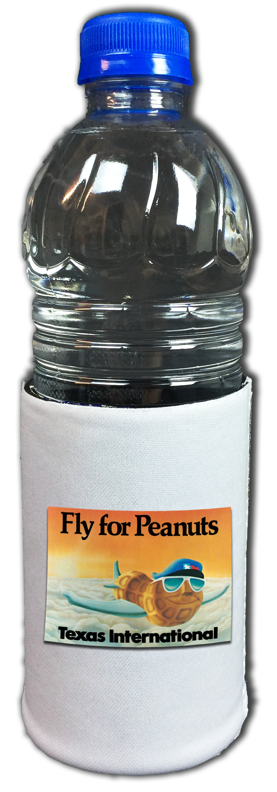 Texas International Fly for Peanuts Bag Sticker Beverage Wrap