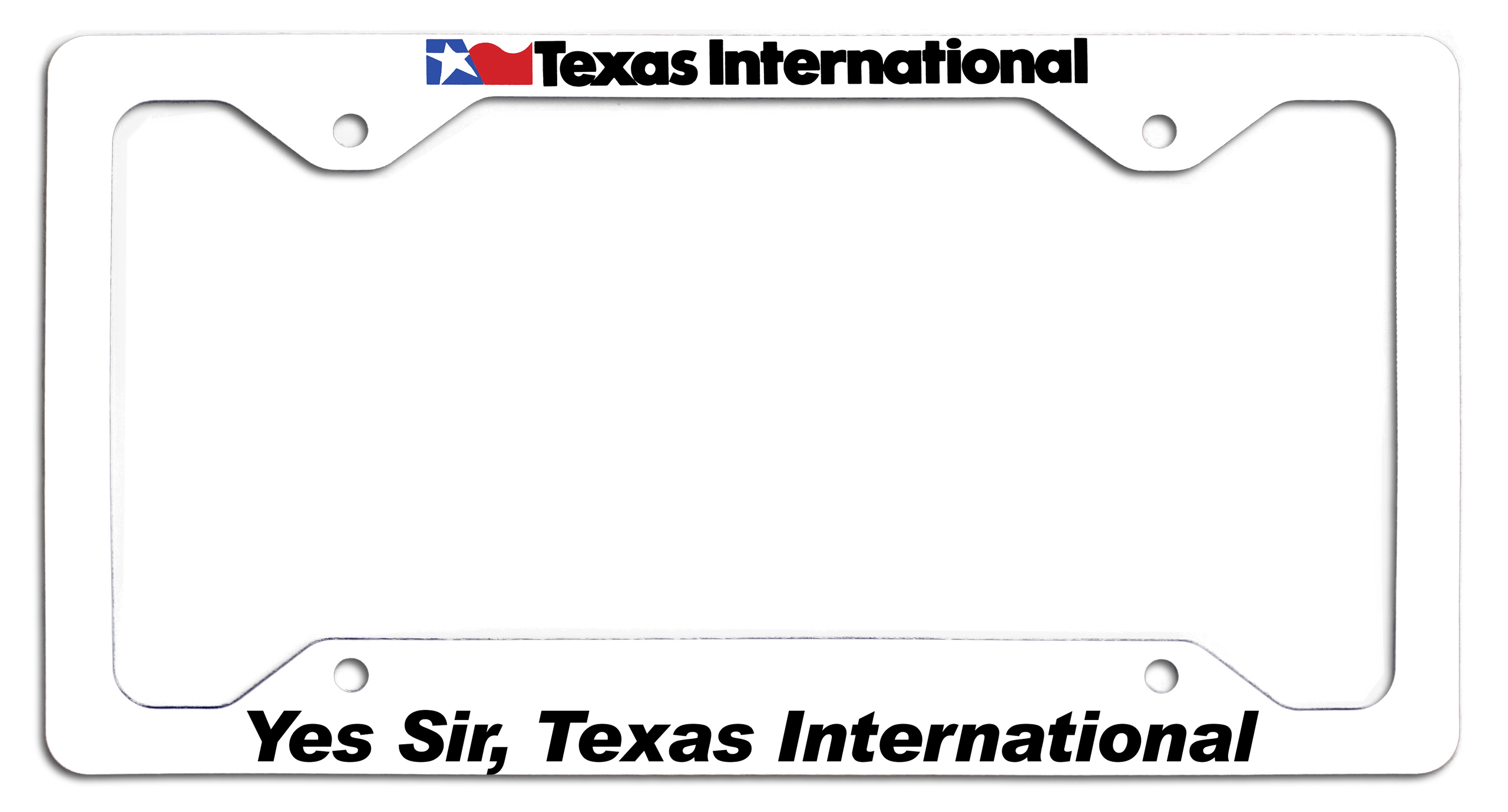 Texas International - Yes Sir, Texas International - License Plate Frame