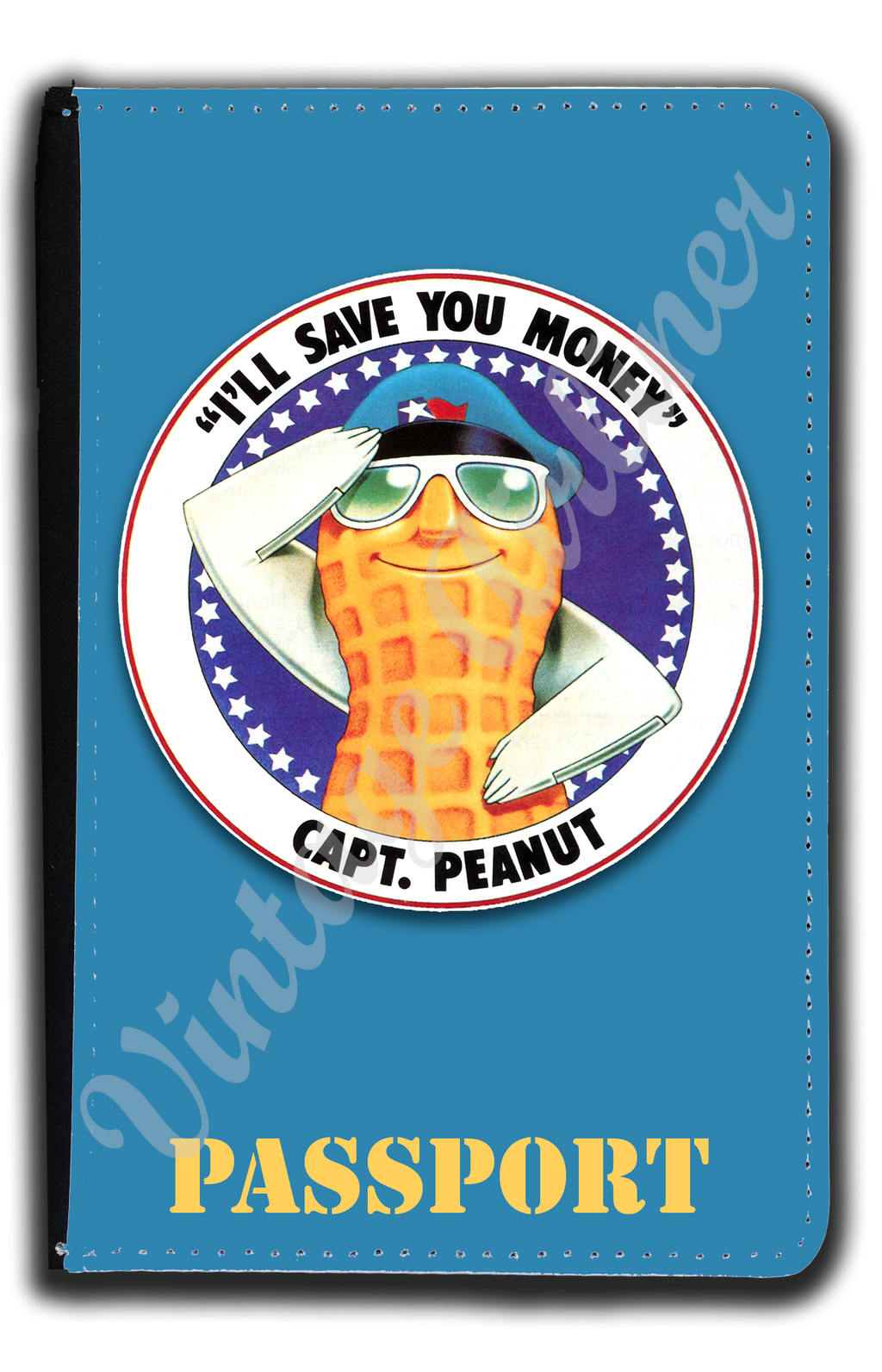 Texas International Captain Peanuts Passport Case