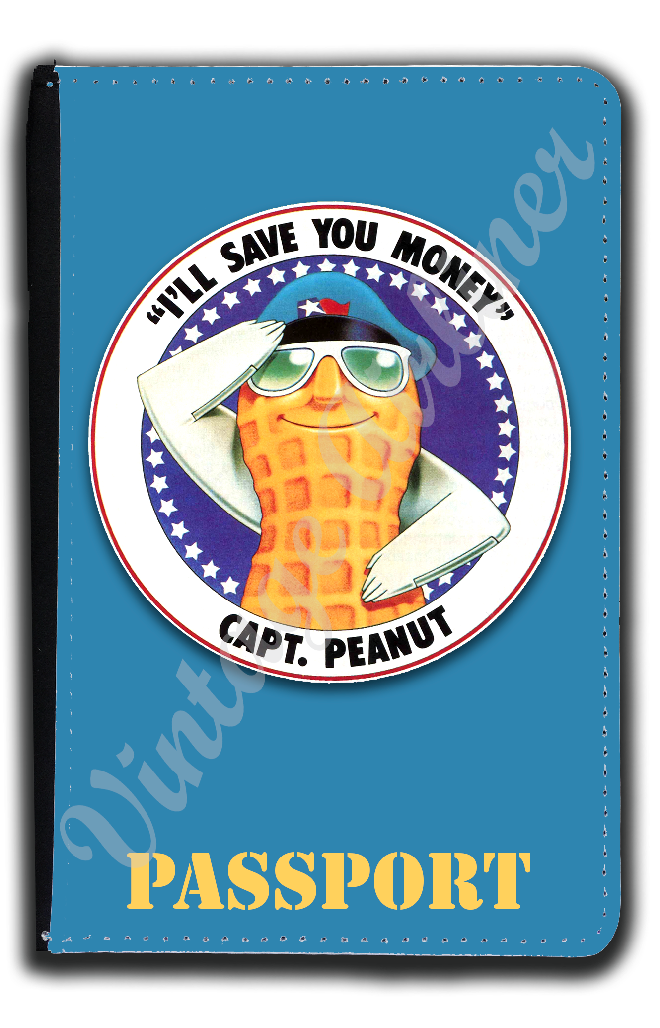 Texas International Captain Peanuts Passport Case