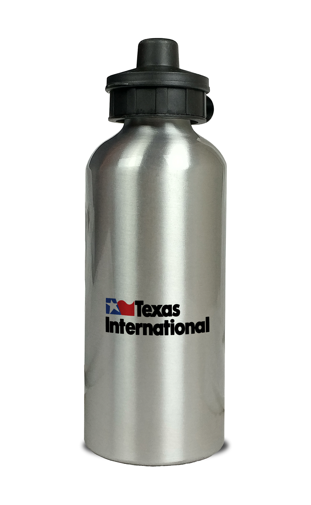 Texas International Logo Aluminum Water Bottle