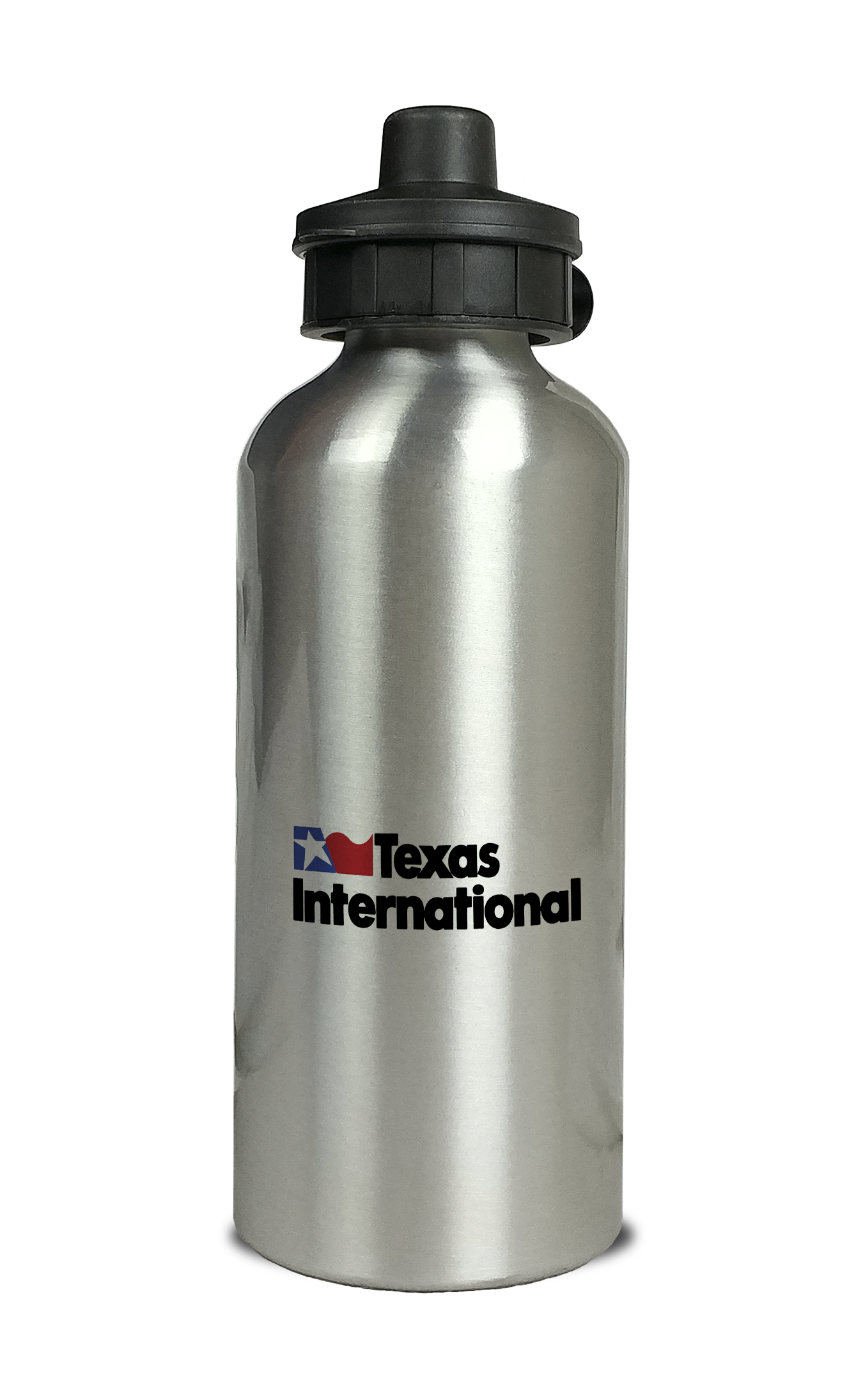 Texas International Logo Aluminum Water Bottle