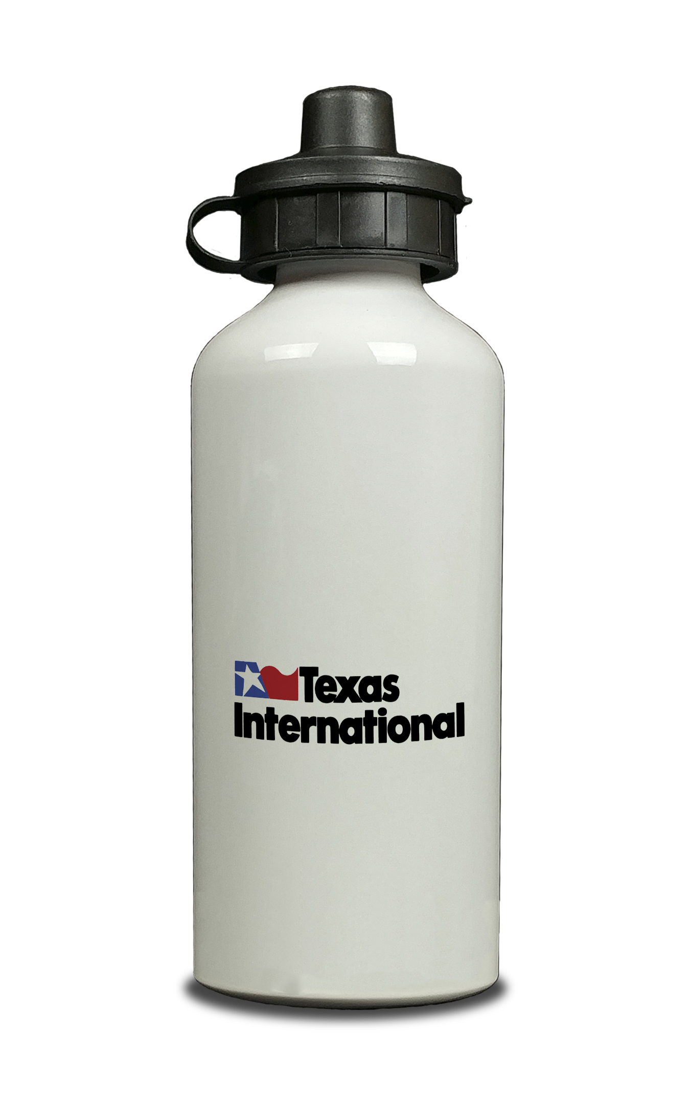 Texas International Logo Aluminum Water Bottle
