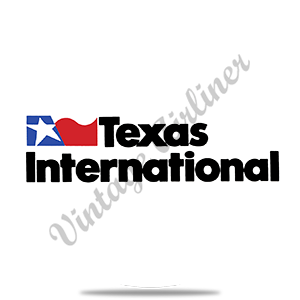 Texas International Logo Round Sandstone Coaster