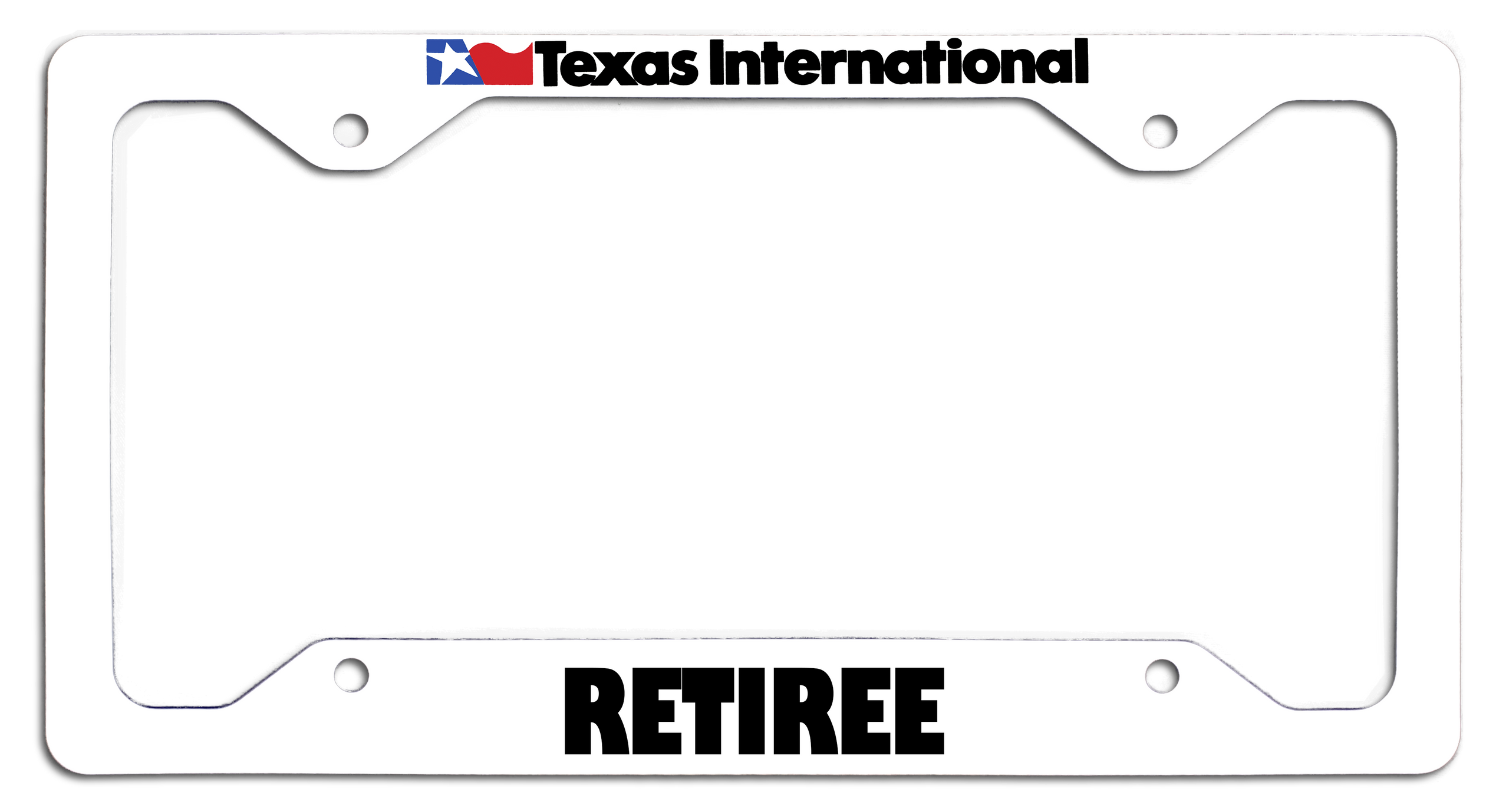 Texas International Airlines Retiree - License Plate Frame