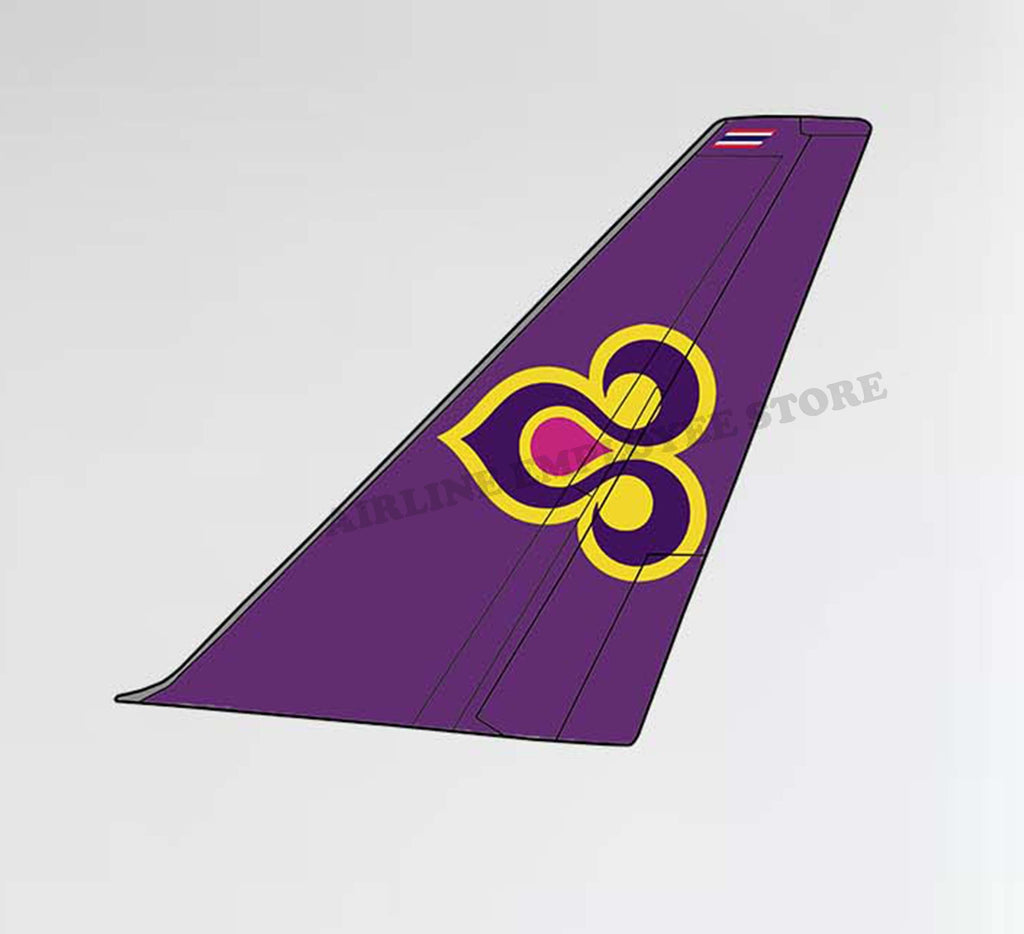 Thai Airways B747-400 Livery Tail Decal Stickers