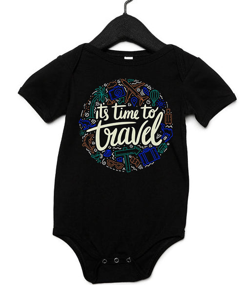 Time To Travel Globe Infant Onesie