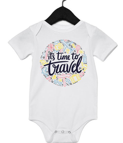 Time To Travel Globe Infant Onesie