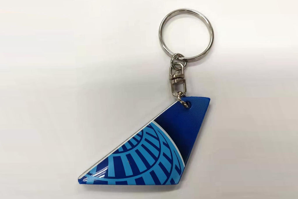 United Airlines Tail Keychain (**)