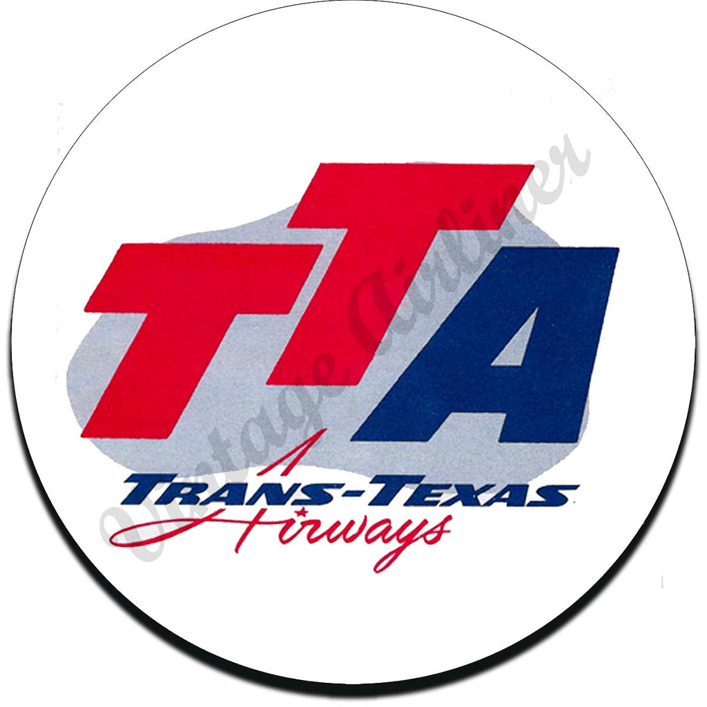Trans Texas Airways Sandstone Coaster