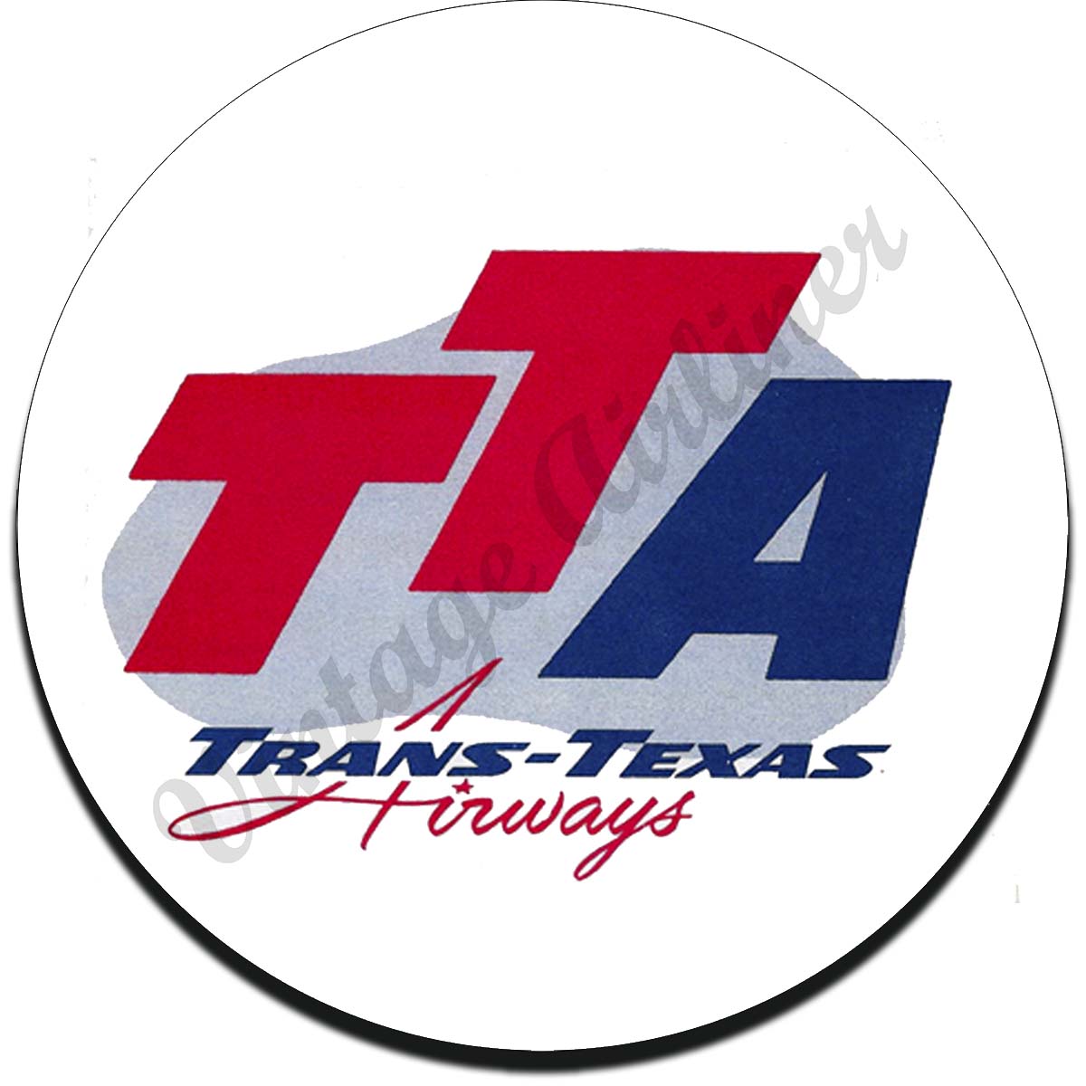 Trans Texas Airways Sandstone Coaster