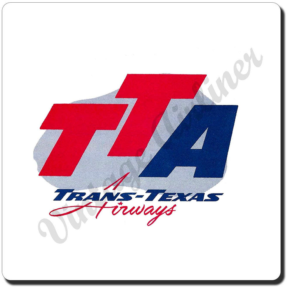 Trans Texas Airways Sandstone Coaster