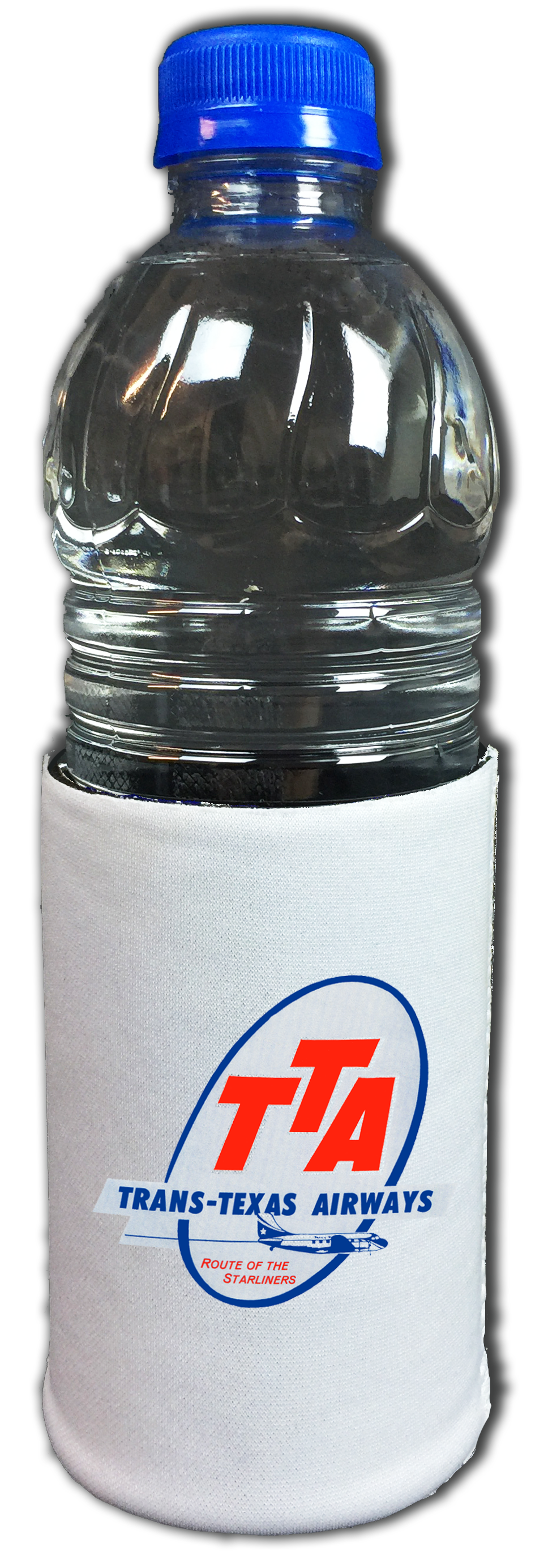 Trans Texas Airways 1940's Vintage Bag Sticker Beverage Wrap