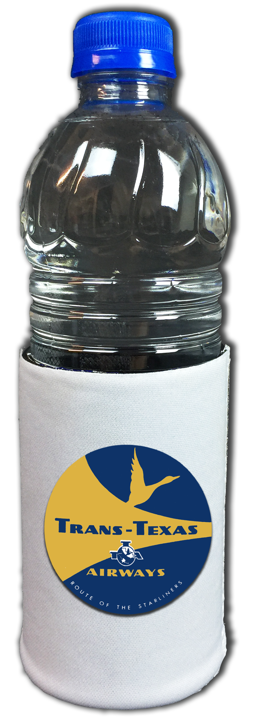 Trans Texas Airways Yellow Bag Sticker Beverage Wrap
