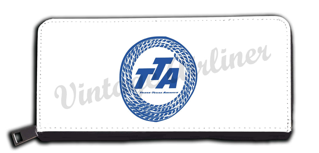 Trans-Texas Airways 1940's Rope Bag Sticker Wallet