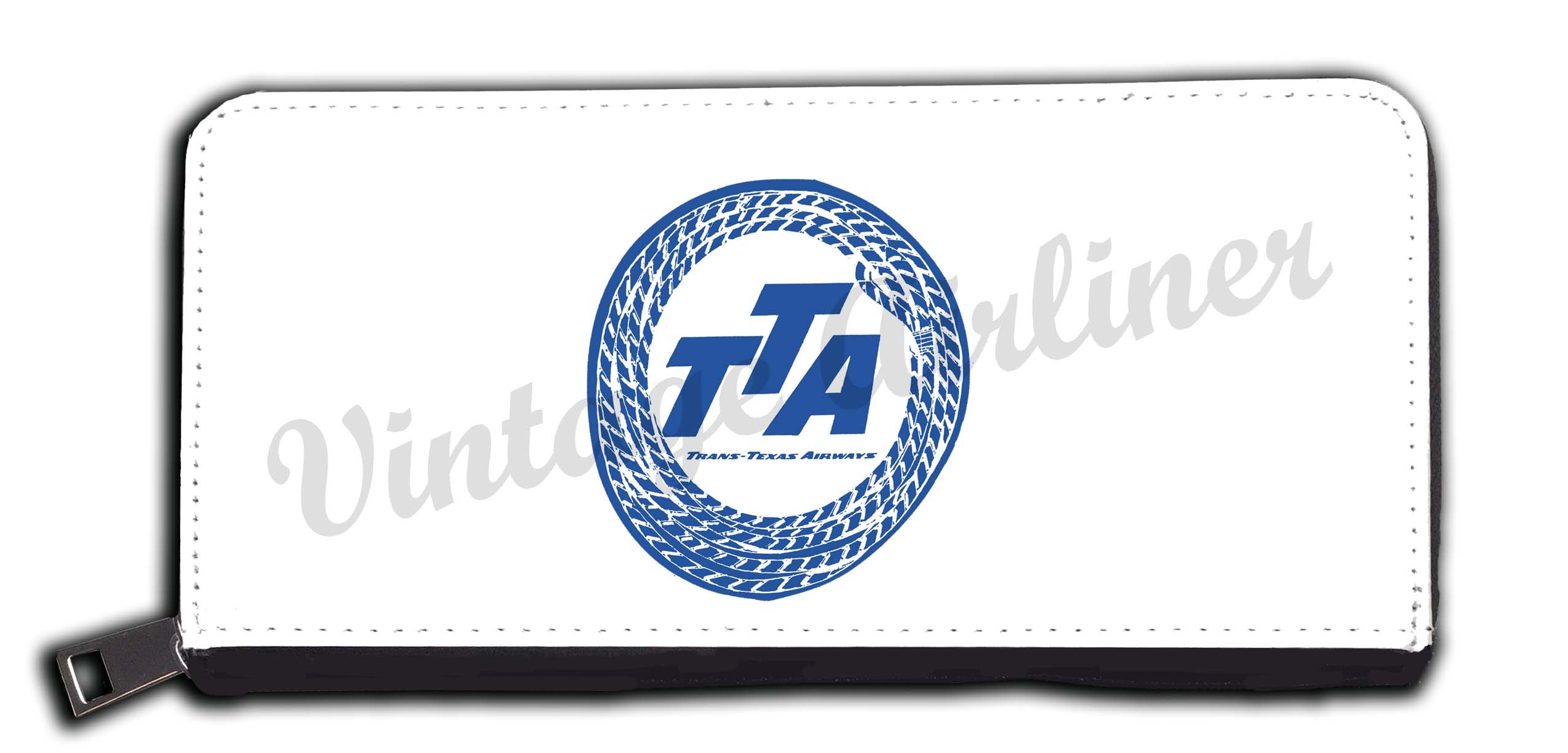 Trans-Texas Airways 1940's Rope Bag Sticker Wallet