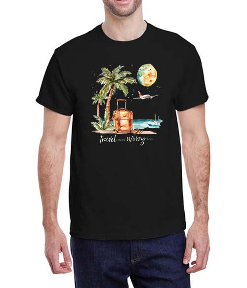 Travel More Worry Less - Unisex T-Shirt