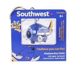 Southwest Airplane Keychain W/Light & Sound New Livery