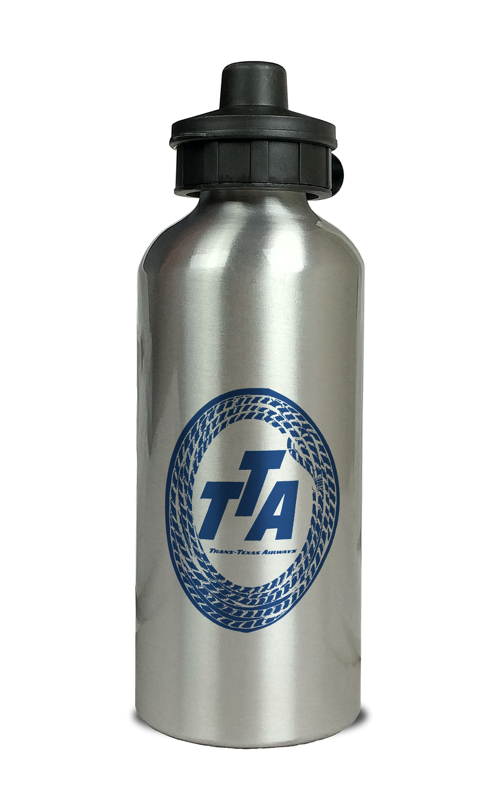 Trans Texas Airways 1940's Vintage Rope Logo Aluminum Water Bottle