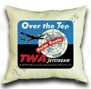 TWA Over the Top Bag Sticker Linen Pillow Case Cover