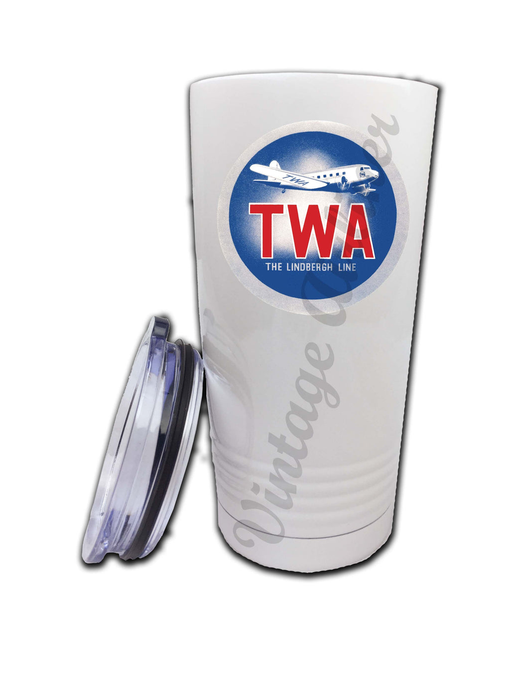 TWA DC-2 Lindberg Line Bag Sticker Tumbler