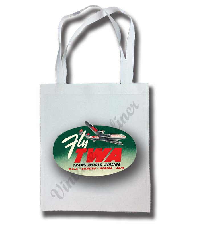 TWA 1950's Fly TWA Tote Bag