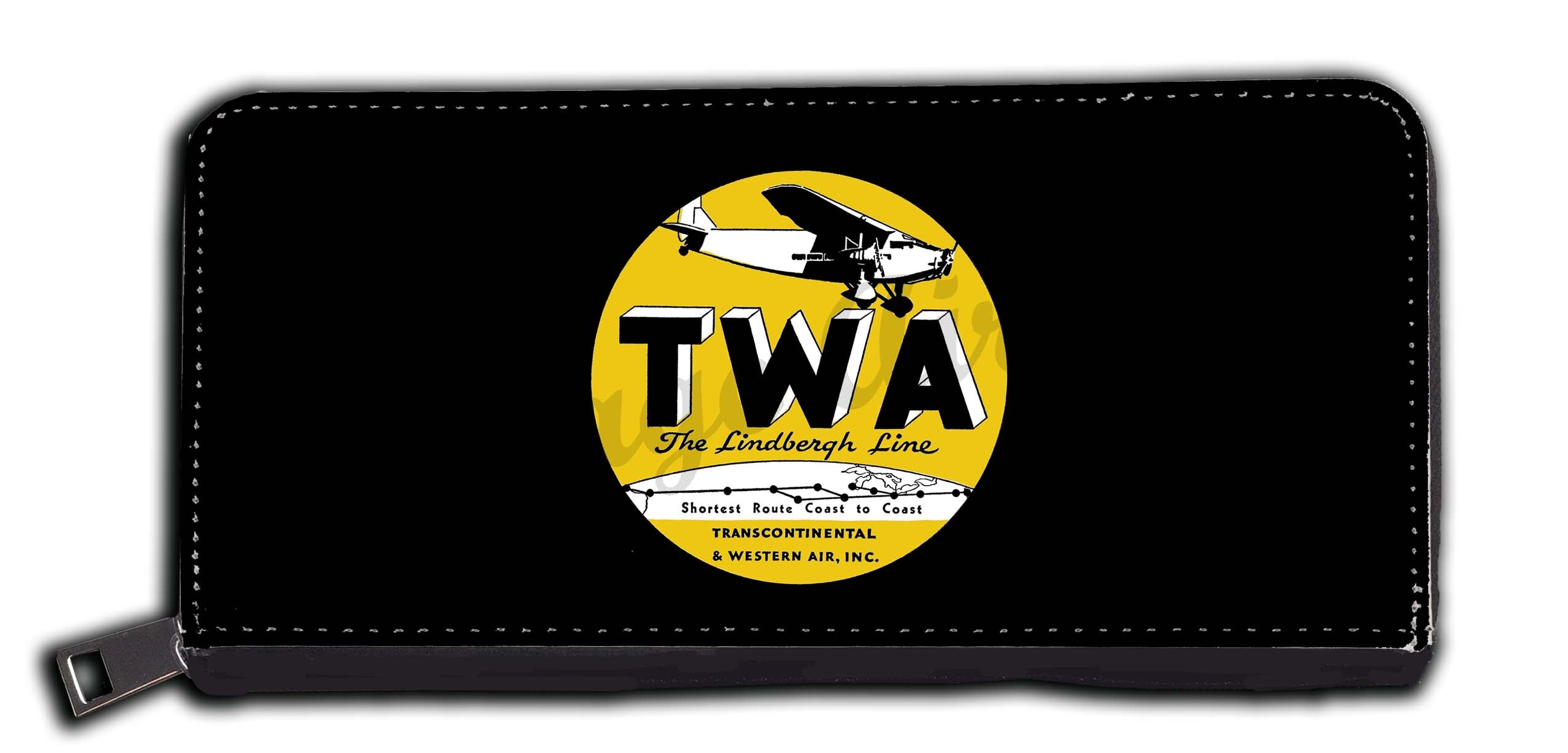 TWA 1930's Fokker F-10 Bag Sticker Wallet
