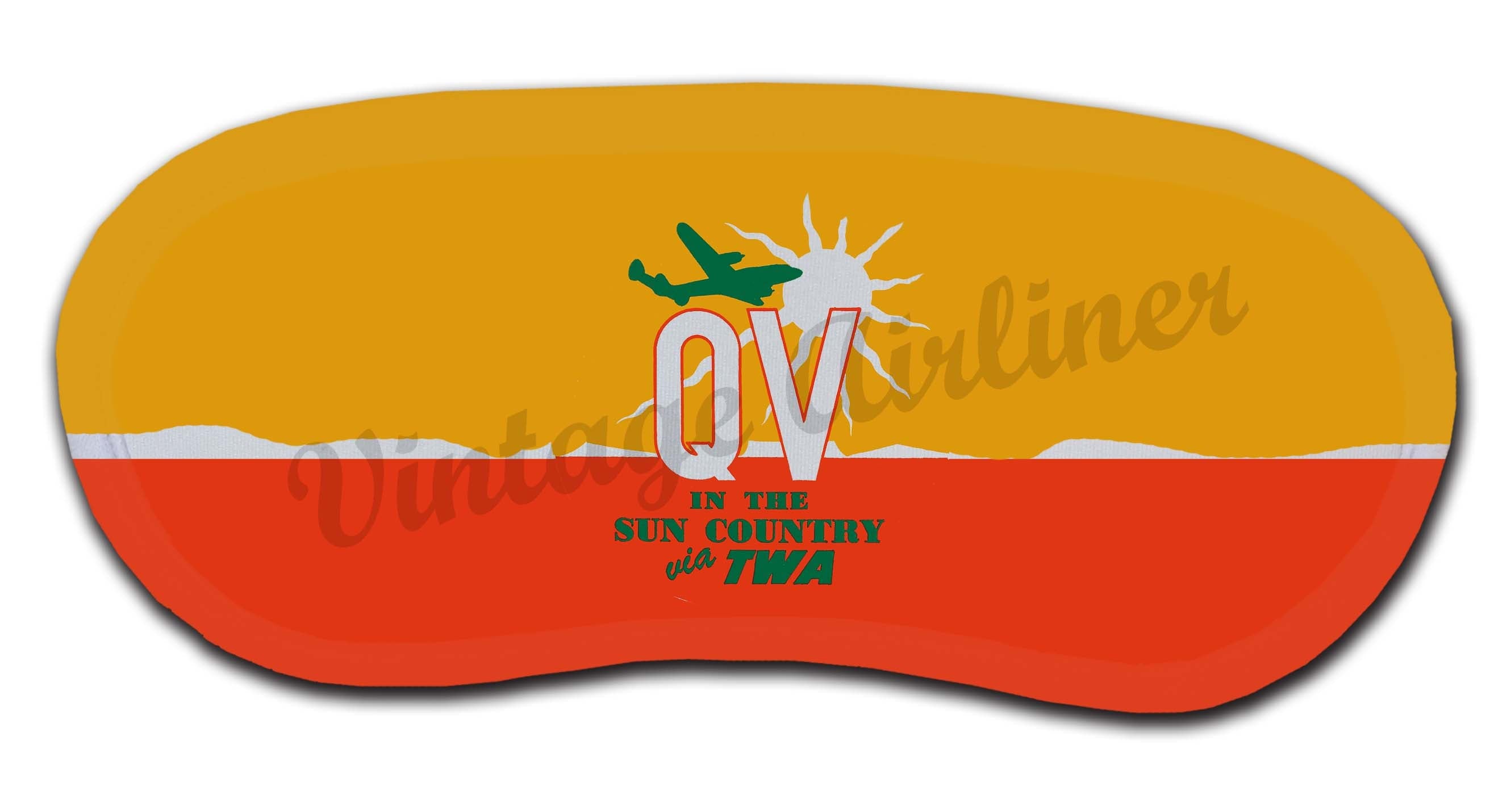TWA QV in the Sun Bag Sticker Sleep Mask