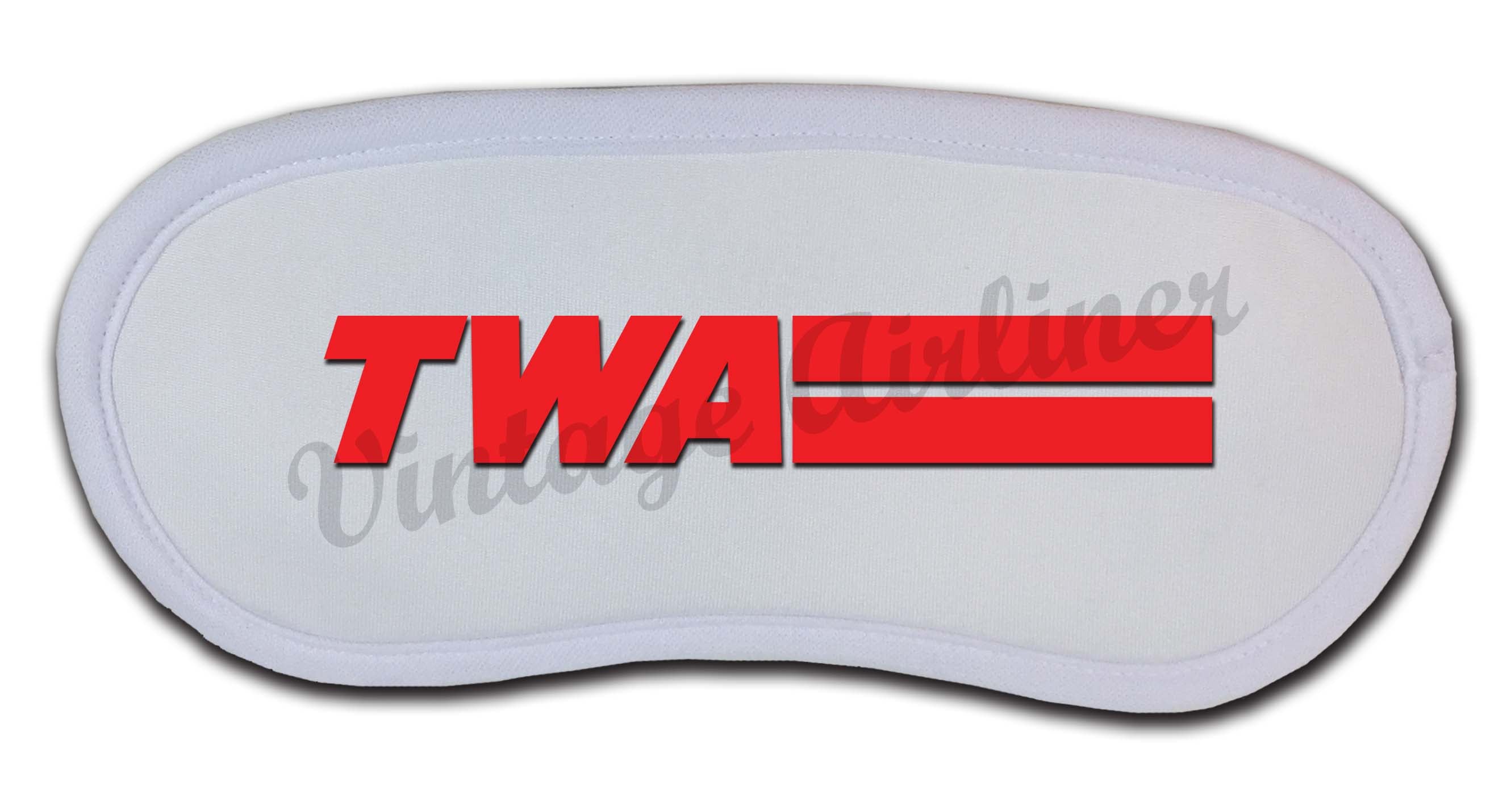 TWA Red Logo with Lines Sleep Mask