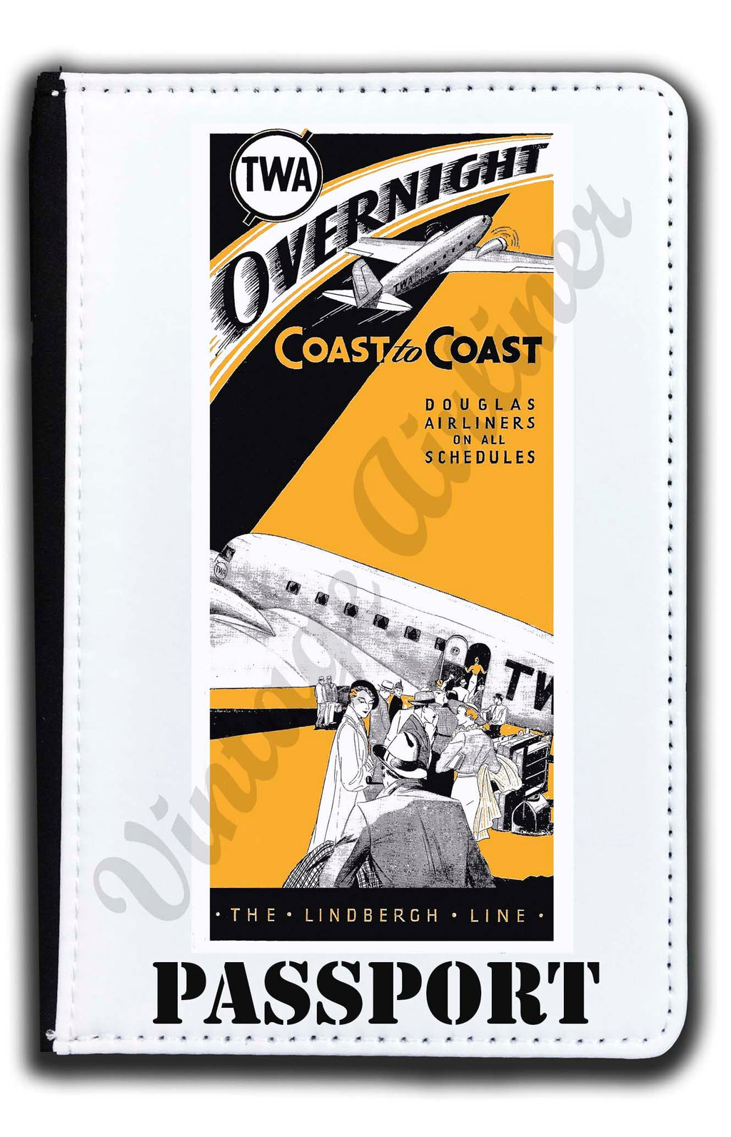 TWA Overnight Vintage Passport Case
