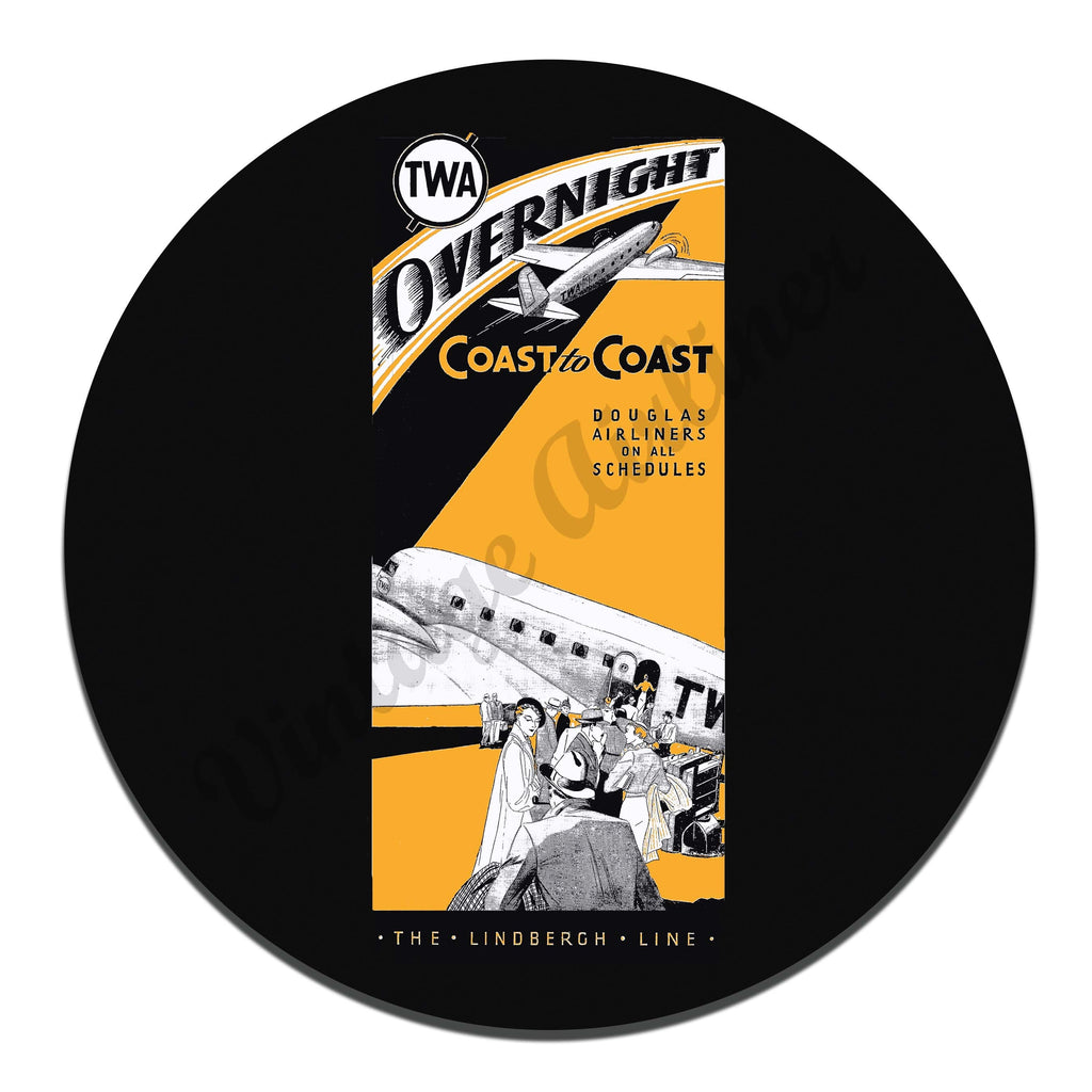 TWA Overnight Vintage Mousepad