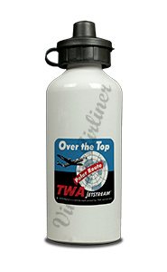 TWA Over the Top Bag Sticker Aluminum Water Bottle