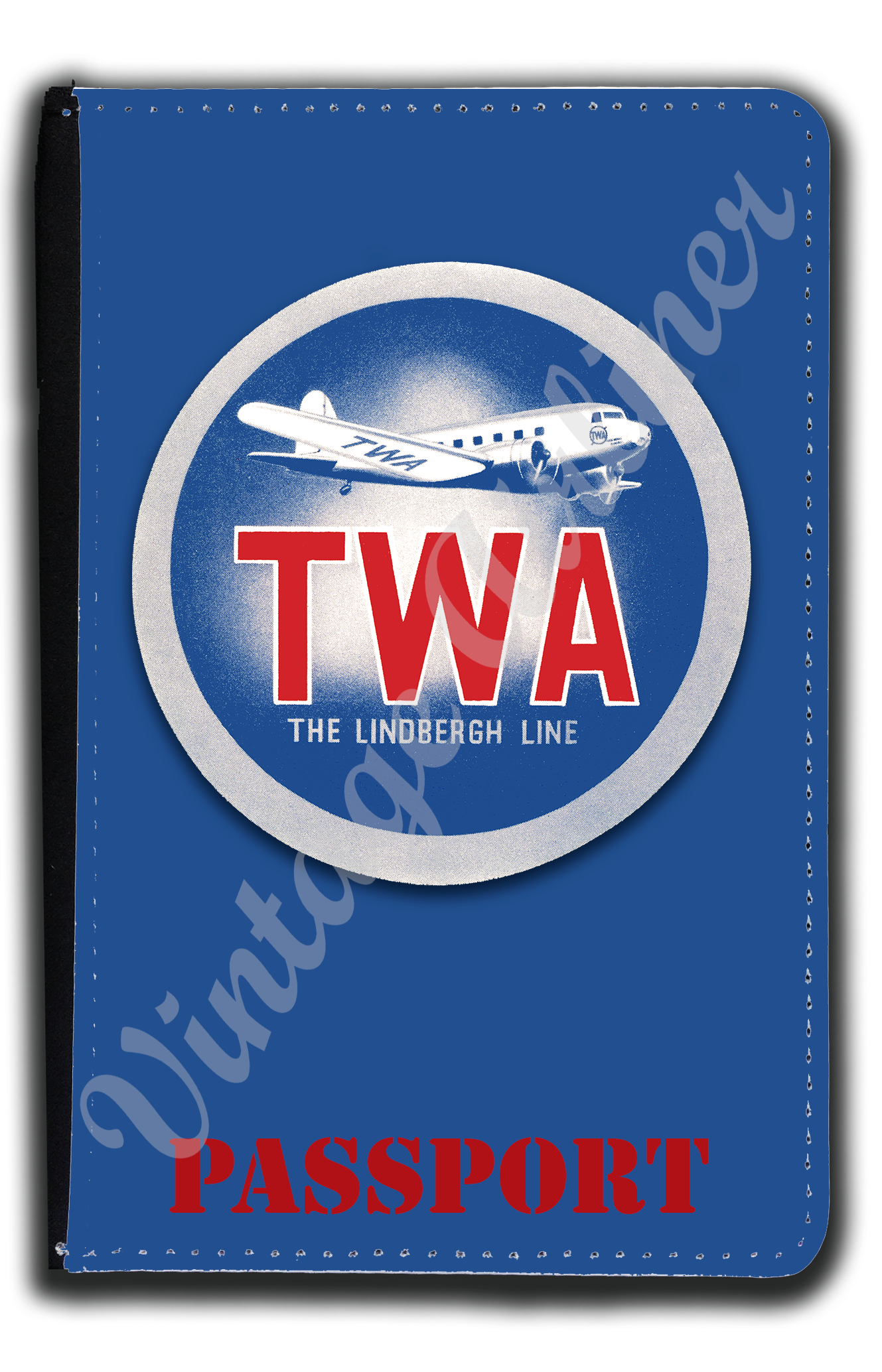 TWA DC2 Lindbergh Line Bag Sticker Passport Case