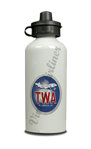 TWA DC-2 Lindberg Line Bag Sticker Aluminum Water Bottle